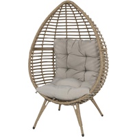 Lesli Living Relaxsessel Relaxstuhl Chill Straw braun meliert/beige