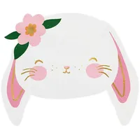 Partydeco Partydeco, Servietten Hase 20 Stück, Rosa/Weiss (20 x,