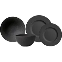 Villeroy & Boch Manufacture Rock Geschirr-Set schwarz