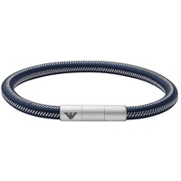 Emporio Armani Herrenarmband Schmuckplatte Nylon blau, EGS2990040