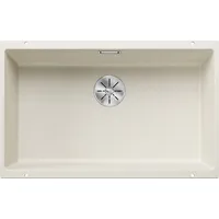 Blanco Subline 700-U links Unterbau silgranit softweiß Handbetätigung 730