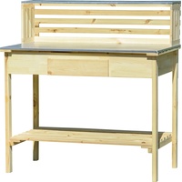 Dobar XXL-Pflanztisch mit Schublade Kiefer 117 x 62 x