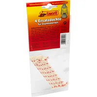 Favorit Ersatzdocht 4er-Set, für Öllampe, Docht für Windlicht, Baumwolle,
