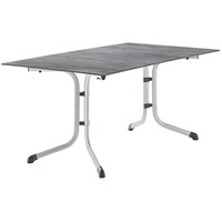 Sieger Klapptisch 160x90x73cm Stahl/Polytec hellgrau