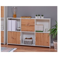 Interlink Inter-Link Sideboard Pepeto - Weiss und Schubladen, Maße: