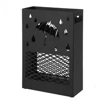 Songmics Schirmständer LUC004B01, schwarz Höhe 41 cm, pulverbeschichtetes Metall,