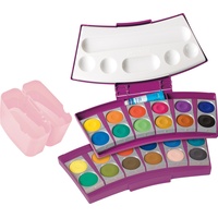 Pelikan ProColor Wasserfarbkasten 2 Wasserboxen + Deckweiß und 24