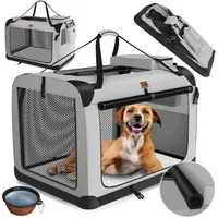 Lovpet LOVPET® Hundebox Hundetransportbox faltbar Inkl.Hundenapf Transporttasche Hundetasche Transportbox