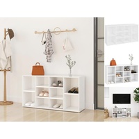 VidaXL Schuhbank Weiß 103x30x54,5 cm Holzwerkstoff