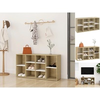 VidaXL Schuhbank Sonoma-Eiche 103x30x54,5 cm Holzwerkstoff