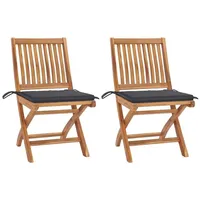 VidaXL Gartenstuhl 39,6 x 39,7 x 108 cm grau