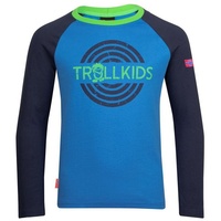 TROLLKIDS Preikestolen Langarm-t-shirt - Medium Blue / Navy -