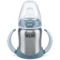 NUK Learner Cup Trinklernbecher, auslaufsicher, hochwertiger Edelstahl, langlebig und