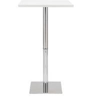 Miliboo Weißer quadratischer Design-Bartisch JACK