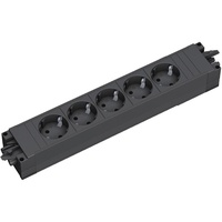Bachmann STEP BASE 5x Schutzkontakt, schwarz