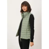 S.Oliver Leichte Weste mit Steppung und Stehkragen - olive