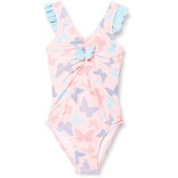 Playshoes UV-Schutz Badeanzug Mädchen Schwimmanzug Badebekleidung, Schmetterlinge, 110/116