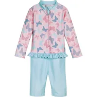 Playshoes UV-Schutz Einteiler Unisex Kinder Badeanzug Schwimmanzug Badebekleidung, Schmetterlinge