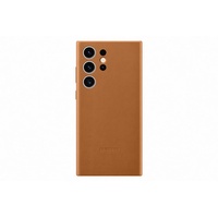 Samsung Leather Case für Galaxy S23 Ultra Camel