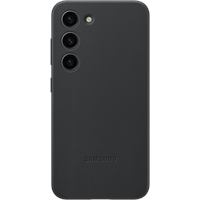 Samsung Leather Case für Galaxy S23 Schwarz