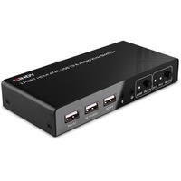 Lindy 2 Port KVM Switch HDMI 4K60, USB 2.0