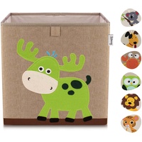Lifeney Aufbewahrungsbox Hirsch dunkel, 33 x 33 x 33