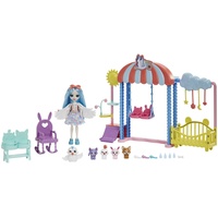 Enchantimals Baby Best Friends Tierbaby-Hort - Puppenset mit Bettchen,
