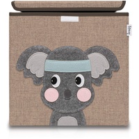 Lifeney Aufbewahrungsbox mit Deckel Koala I Spielzeugbox mit Tiermotiv