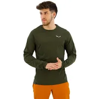 Salewa Pedroc Dry Langarm-t-shirt - Dark Olive - M