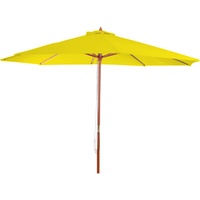 Mendler Sonnenschirm Florida, Gartenschirm Marktschirm, Ø 3,5m Polyester/Holz 7kg