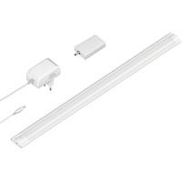 Ledscom.de Smarte LED Unterbau-Leuchte SIRIS weiß matt mit Netzteil