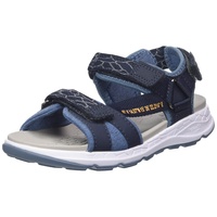 Superfit Jungen Criss Cross Sandale, Blau Orange 8010, 28