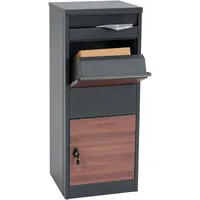 Mendler HWC-G80 Anthrazit inkl. Zeitungsfach