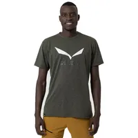 Salewa Solidlogo Dri-release® Mens T-Shirt, dark olive Melange, L