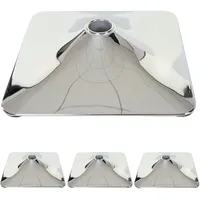 Mendler 4er-Set Fußteller Fußplatte Fuß für Barhocker Barstuhl Drehstuhl
