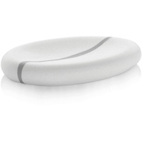 Kela Seifenschale Talus Polyresin weiß - LBH 14x8.50x2 cm