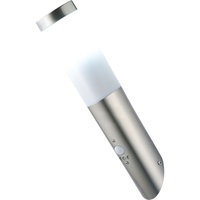 ETC Shop Außenwandleuchte Edelstahl 40,0 cm mit Bewegungsmelder silber