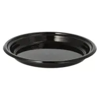 Papstar PROPAC Mehrweg-Menüteller schwarz Ø 22 cm, 12 St.