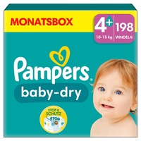 Pampers Pampers® Windeln baby-dryTM Monatsbox Größe Gr.4 (10-15 kg)
