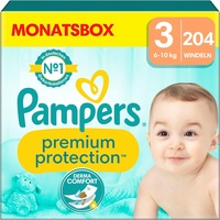 Pampers Premium Protection 6 - 10 kg 204 St.