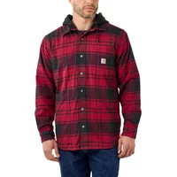 CARHARTT Flannel Fleece Line Hooded Shirt S