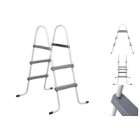 VidaXL Pool-Leiter Grau 84 cm Stahl