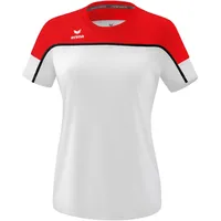 Erima Change T-Shirt Damen weiß/rot/schwarz 40