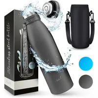 Vezato Trinkflasche Edelstahl - BPA-freie Isolierflasche 750 ml -