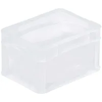 Proregal Transparenter Eurobehälter BasicLine Mit Geschlossenem Griff HxBxT 12
