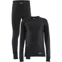 Craft Core Dry Baselayer Set Jr Black - 6-8