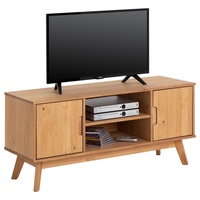 Idimex Lowboard Braun, Holz, Kiefer, Vintage, 114x54x39 cm, FSC