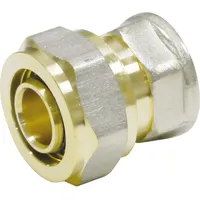Pipetec Schraubfitting Übergangsstück Messing 20 mm x Rp 1/2