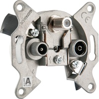 Schwaiger SAT Einzel-Stichleitungsdose DSE650 531 (2,5dB), F IEC silber,