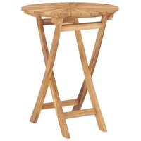VidaXL Gartentisch Klappbar Ø 60 cm Massivholz Teak